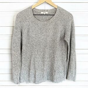 Madewell Women's XS Gray Chunky-Knit Crewneck Sweater Pullover